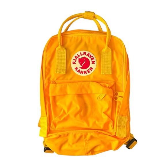 Fjallraven Kanken Mini Backpack Warm Yellow NWOT Travel Outdoors Quick Dry - Picture 3 of 9